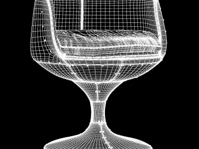 SEAT AVIATOR CUP CHAIR Low-poly 3D model