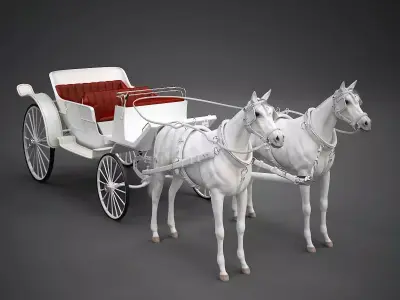 Carriage with Horses Pack