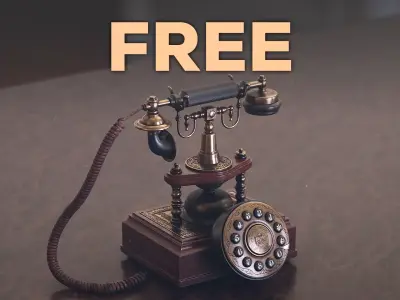 Victorian Phone Free 3D model