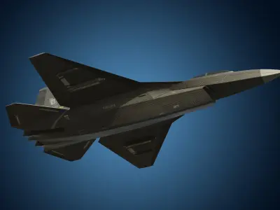 F-16 V2 Low-Poly Game Ready with PBR Textures Low-poly 3D model