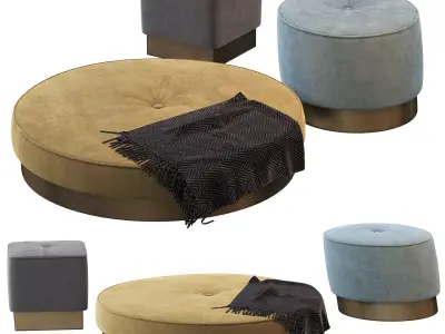 Anais Baxter Pouf 3D model