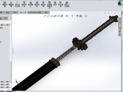 Tianwen sword 3D model