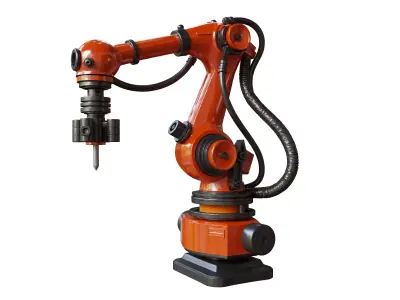 Industrial Robotic Arms Collection 3D model