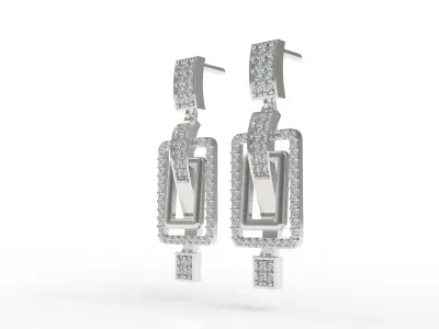 Diamond Pendant Set 45 3D print model