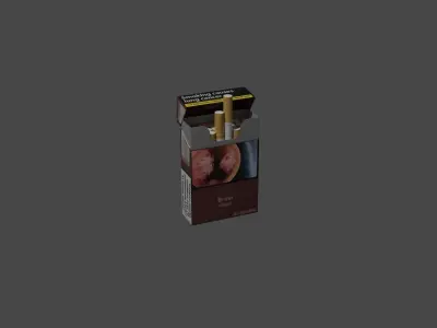 Pack of cigarettes 3D model