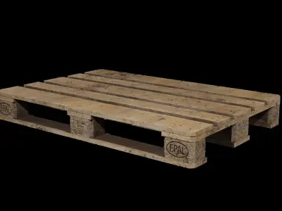 Wooden pallet Free low-poly 3D model purchase