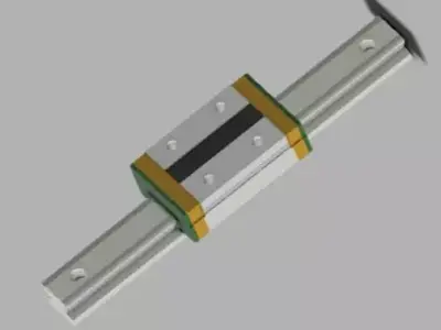 Linear guide rail 3D model