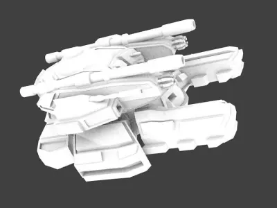ALIEN VX-277 Low-poly 3D model