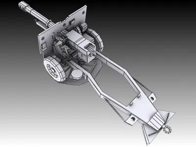 25 Pounder 3D model