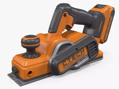 Hand Held Planer Low-poly 3D model