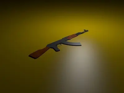 ak-47 rifle Free 3D model