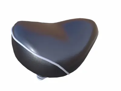 Bicycle Seat Low-poly 3D model 2