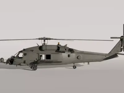 Seahawk Helicopter 3D Model 3D model