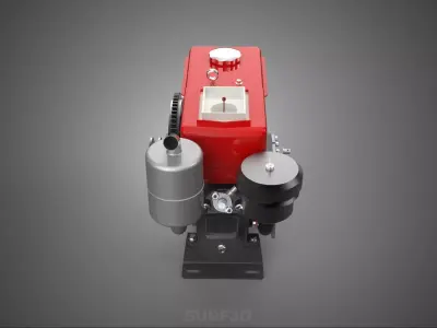 SMALL UTILITY DIESEL ENGINE MACHINE MOTOR INTERNAL COMBUSTION HP 3D model
