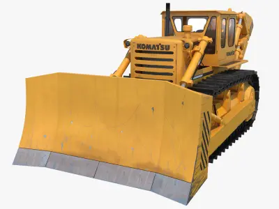 Bulldozer Komatsu 3D model