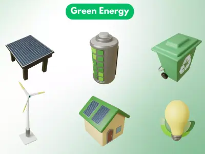 Clean Green Energy Package 3D model
