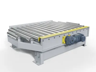 Automated logistics packaging production line 3D model