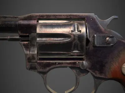 Charter Arms Undercoverette 32 Revolver Low-poly 3D model