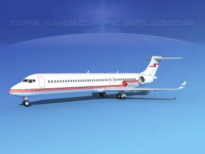 Comac ARJ21-900 Corporate 3  3D model
