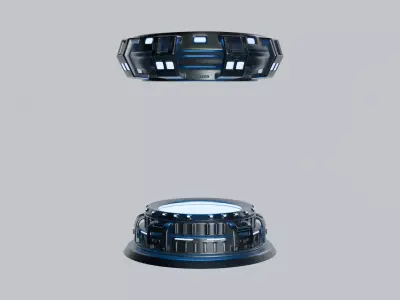Sky-fi capsule platform 3D model Free 3D model