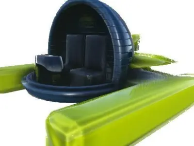 Mini Exploration Sub Low-poly 3D model