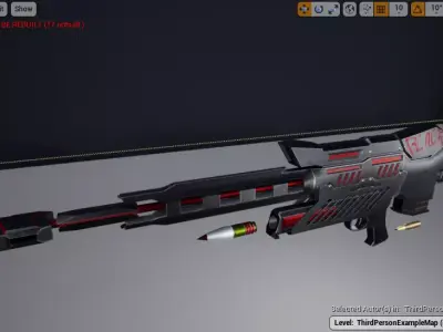 WPN Black Low-poly 3D model