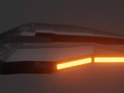 Sci fi Spaceship Free low-poly 3D model