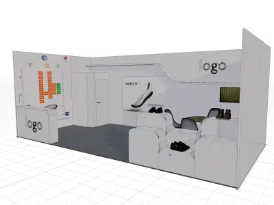 Event Exhibition Stall Design 3D Model 3D model