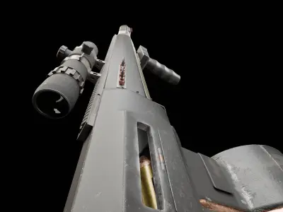 EVER15 Military assault rifle Free 3D model