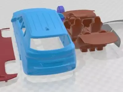 Hyundai Creta 2017 Printable Car  3D print model