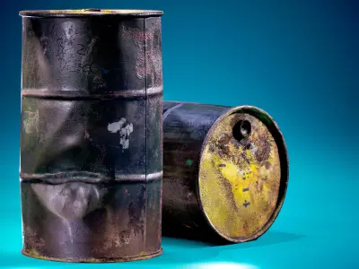 Barrel Low-poly 3D model 16
