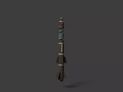 Oreshnik missile  Low-poly 3D model