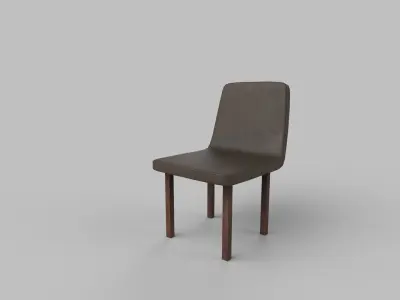 chair leather Low-poly 3D model