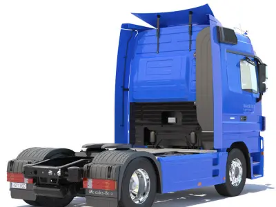 Mercedes Actros Spacecab Truck 3D model
