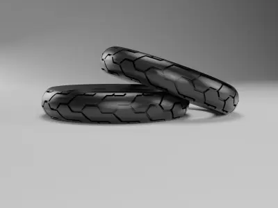 moto tire dv4a highpoly non brand 3D model 3D model