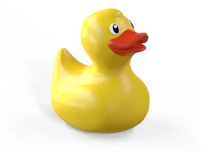 Rubber duck Low-poly 3D model get