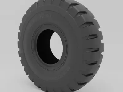 Tire02 Free 3D model