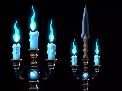 Spear  Low-poly 3D model
