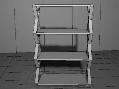 furniture cupboard Low-poly 3D model