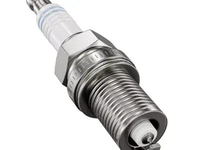 Spark Plug Low-poly 3D model