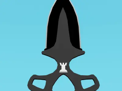 Shadow Dagger Low-poly 3D model