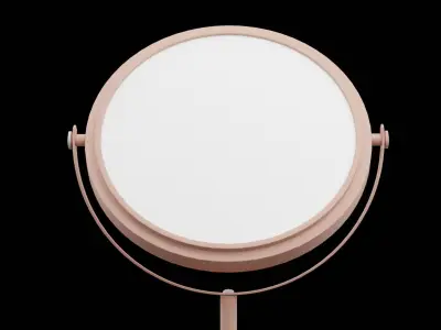 Bronze Face Mirror Low-poly 3D model