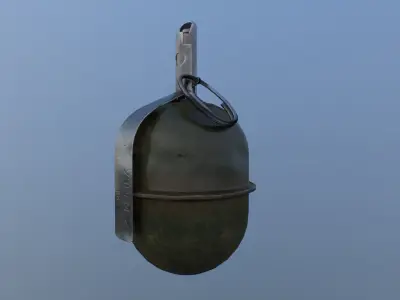 RGD-5 old grenade Low-poly 3D model