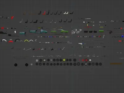 Vehicle Kitbash 3D model