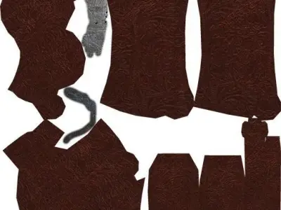 saddle horse Low-poly 3D model