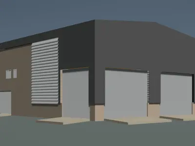Warehouse in concept Free 3D model