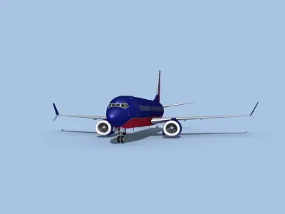 Boeing 737-800 Max Southwest 3D model