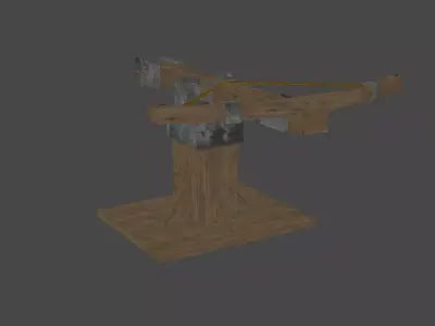 Medival Age Siege Balista Free low-poly 3D model