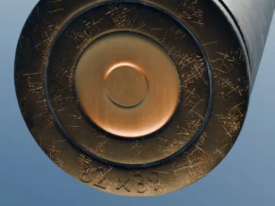Bullet  62 x 39 3D model