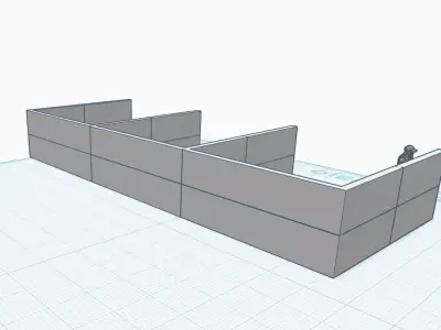 Aggregate Storage Walls Modular H0 3D print model